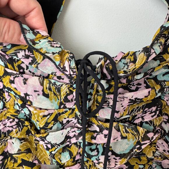 Free People Mabel Printed Floral Blouse Size Small - Picture 7 of 11